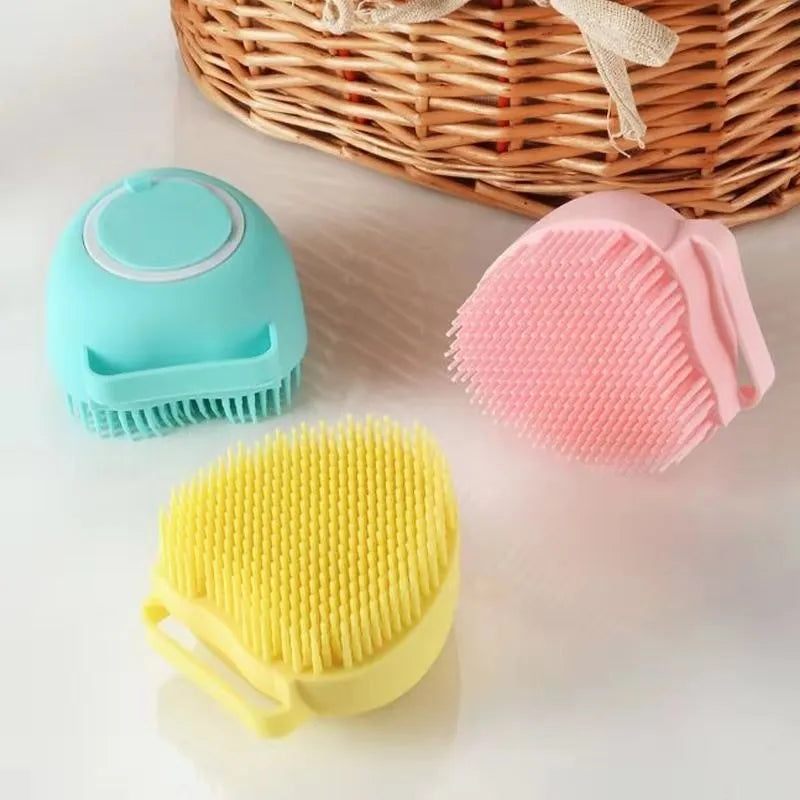 Bathroom Puppy Big Dog Cat Bath Massage Gloves Brush Soft