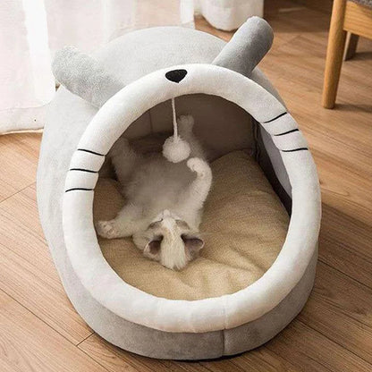 Pet Tent Cave Bed for Cats Small Dogs Self-Warming Cat Tent