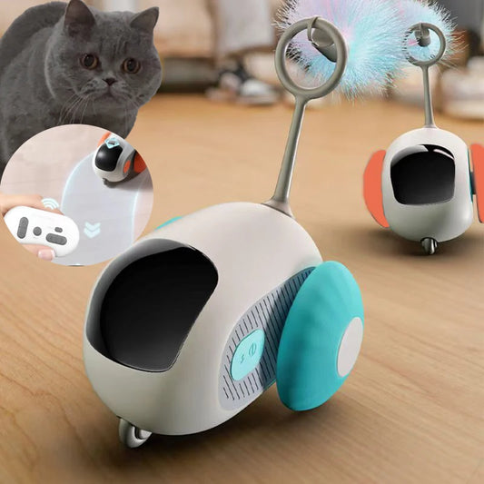 Smart Cat Toy Pet Interactive Remote Control Electric Car Toys